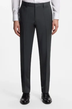 BOSS ONE Regular-Fit Hose aus Schurwoll-Serge