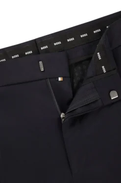 BOSS ONE Regular-Fit Hose aus Schurwoll-Serge