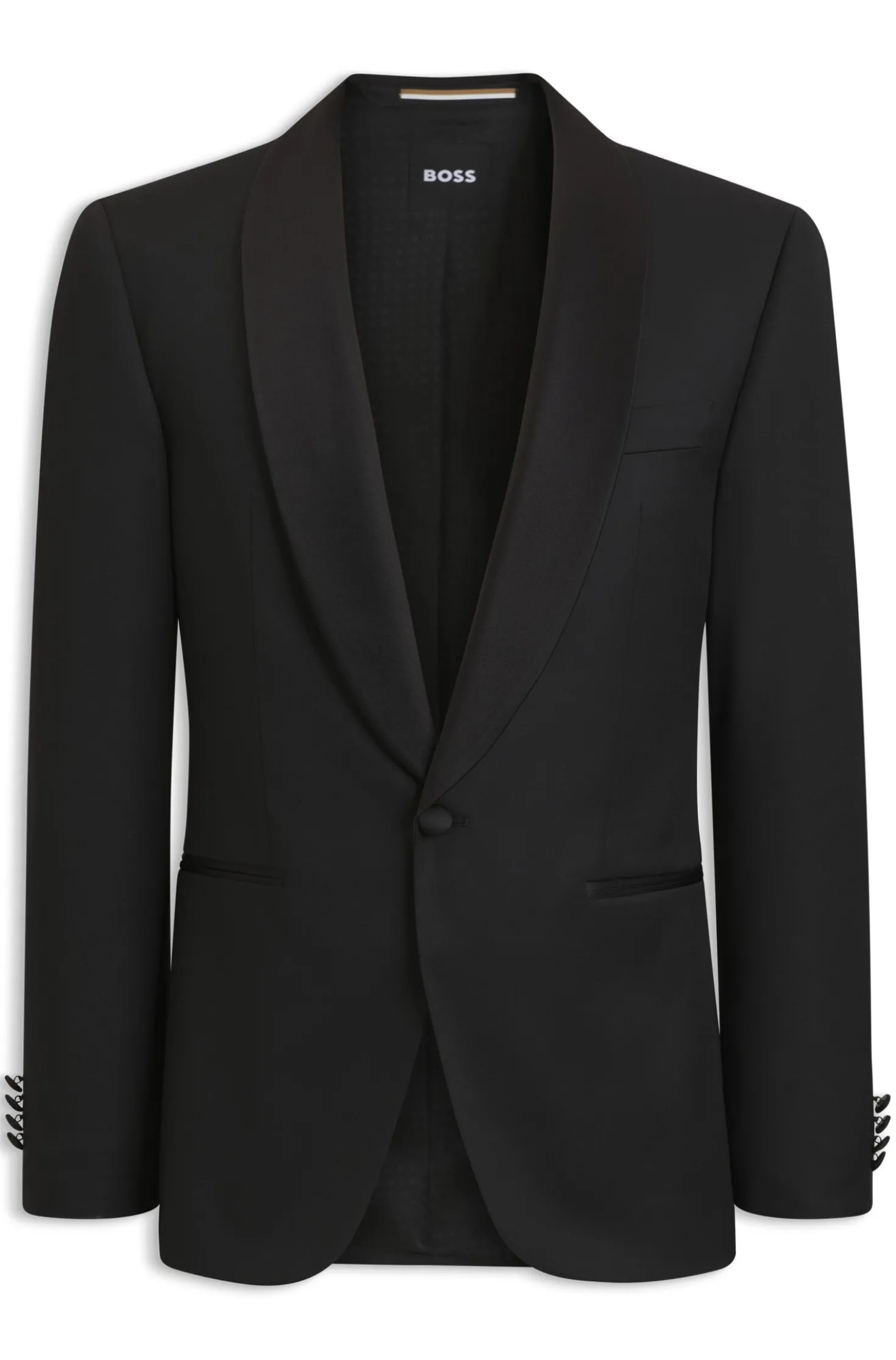 BOSS ONE Regular-Fit Smoking-Jackett aus Schurwoll-Serge