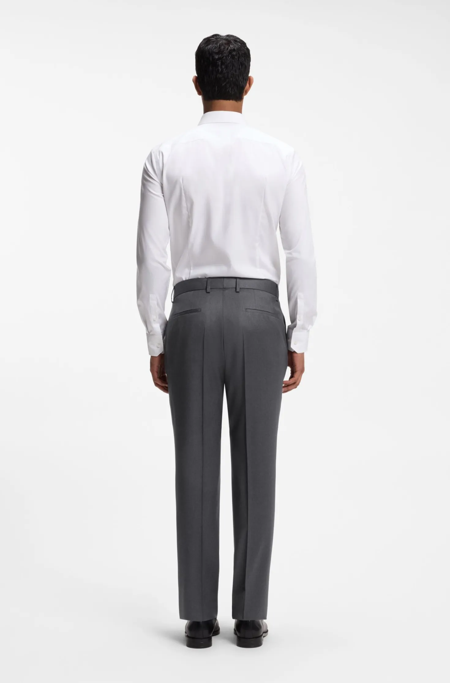 BOSS ONE Slim-Fit Hose aus Schurwoll-Serge