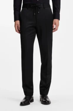 BOSS ONE Slim-Fit Hose aus Schurwoll-Serge