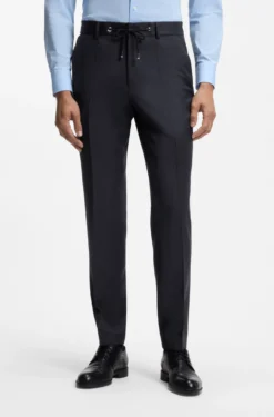 BOSS ONE Slim-Fit Hose aus Schurwoll-Serge