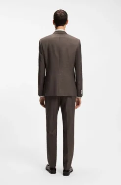 BOSS ONE Slim-Fit Sakko aus Wolle, Seide und Leinen