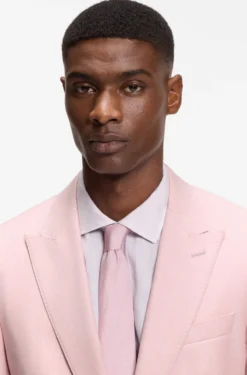 BOSS ONE Slim-Fit Sakko aus Wolle, Seide und Leinen