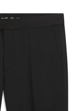 BOSS ONE Slim-Fit Smoking-Hose aus Schurwoll-Serge