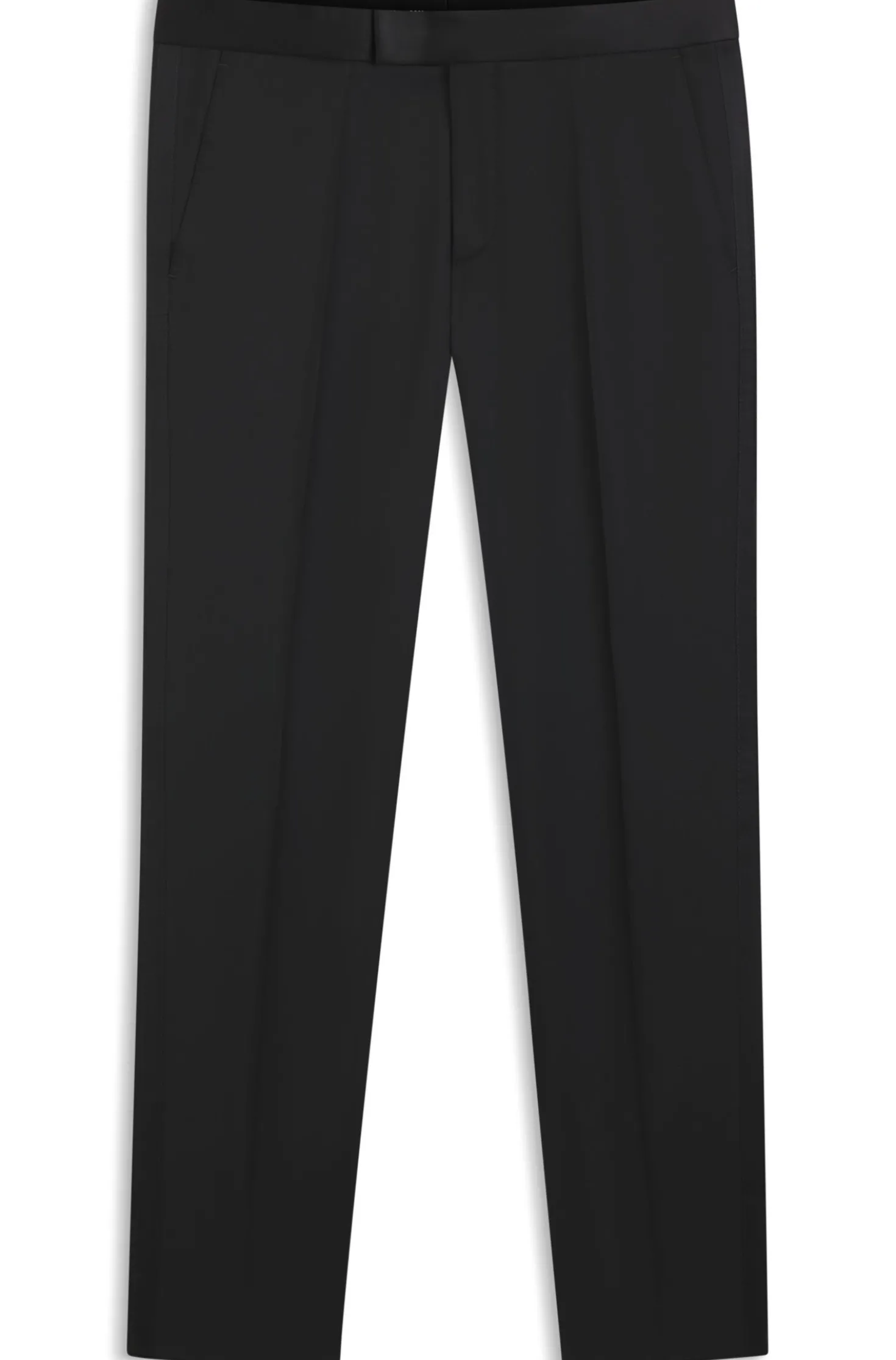 BOSS ONE Slim-Fit Smoking-Hose aus Schurwoll-Serge