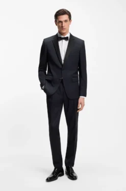 BOSS ONE Slim-Fit Smoking-Jackett aus Schurwoll-Serge