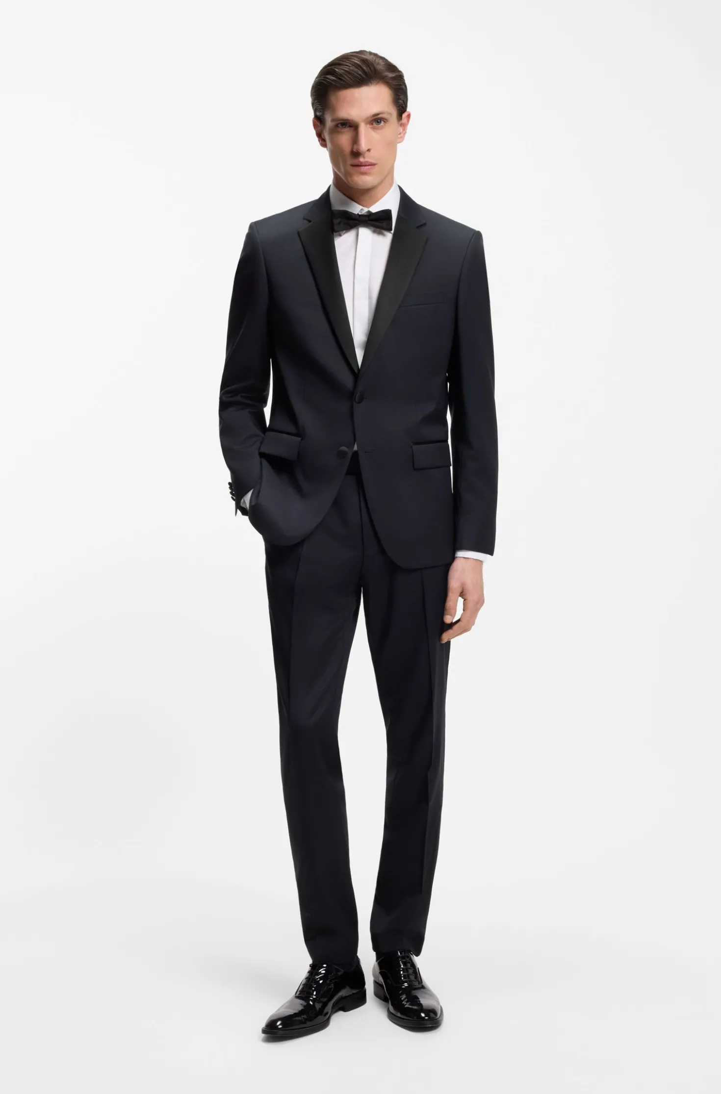 BOSS ONE Slim-Fit Smoking-Jackett aus Schurwoll-Serge