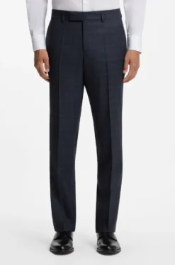 BOSS ONE Slim-Fit Zweiteiler aus karierter Schurwolle