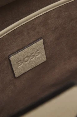 BOSS Revers Tote Bag aus Leder mit Gürtel-Detail