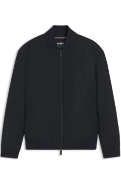 BOSS x ASTON MARTIN Bomberjacke aus wasserabweisendem Twill