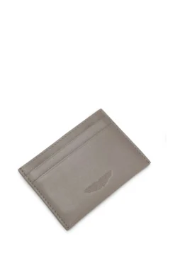 BOSS x ASTON MARTIN Kartenetui aus Leder mit Flügel-Detail