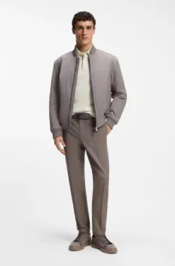 BOSS x ASTON MARTIN Poloshirt aus Wolle-Baumwoll-Piqué