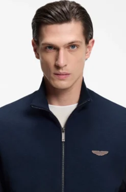 BOSS x ASTON MARTIN Sweatshirt mit Flügel-Detail