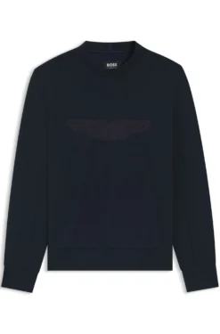 BOSS x ASTON MARTIN Sweatshirt mit Flügel-Detail