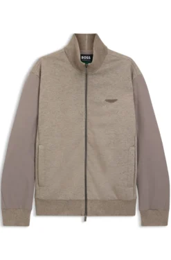 BOSS x ASTON MARTIN Sweatshirt mit Flügel-Detail