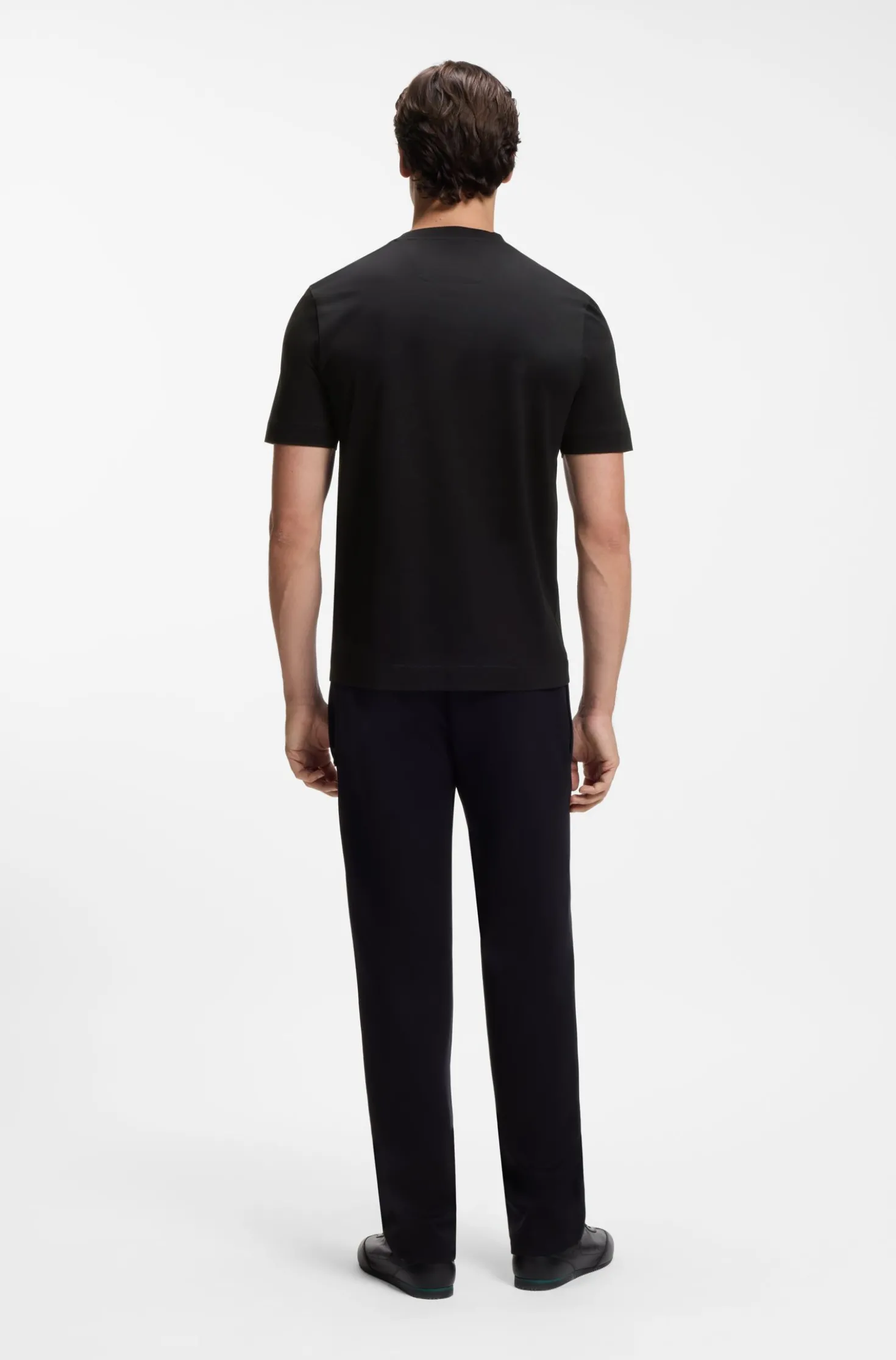 BOSS x ASTON MARTIN T-Shirt aus Baumwolle mit Auto-Grafik