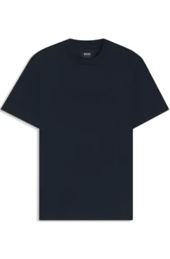 BOSS x ASTON MARTIN T-Shirt aus merzerisierter Baumwolle mit Flügel-Detail
