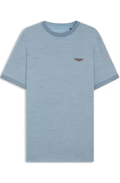 BOSS x ASTON MARTIN T-Shirt aus Wolle-Baumwoll-Jacquard