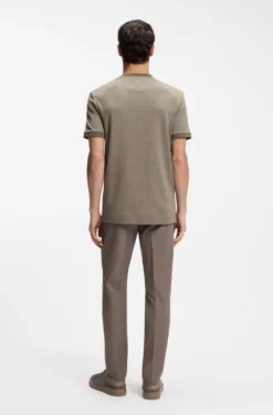 BOSS x ASTON MARTIN T-Shirt aus Wolle-Baumwoll-Jacquard