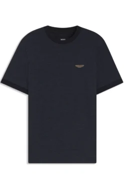 BOSS x ASTON MARTIN T-Shirt aus Wolle-Baumwoll-Jacquard