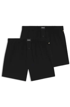 Boxershorts aus Stretch-Baumwolle im Zweierpack