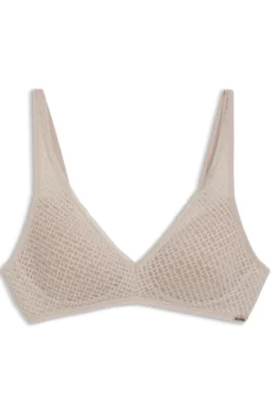 Bralette aus super softer Spitze mit goldener Plakette
