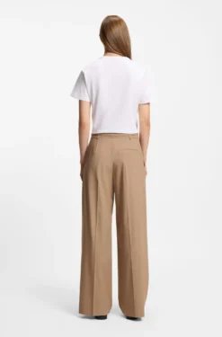 Bundfaltenhose mit Gürtel