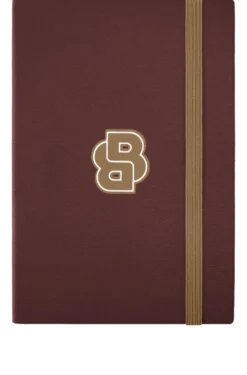 Burgunderfarbenes DIN-A5-Notizbuch mit Double-B-Monogramm