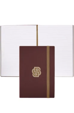Burgunderfarbenes DIN-A5-Notizbuch mit Double-B-Monogramm