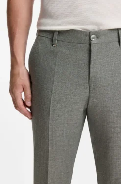 Business-Hose aus filigran gemustertem Stretch-Gewebe
