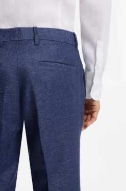 Business-Hose aus filigran gemustertem Stretch-Gewebe