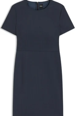 Business-Kleid aus melierter Schurwolle