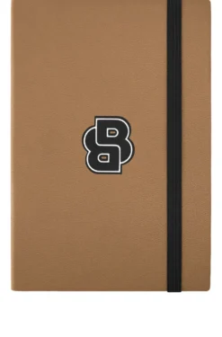 Camelfarbenes DIN-A5-Notizbuch mit Double-B-Monogramm