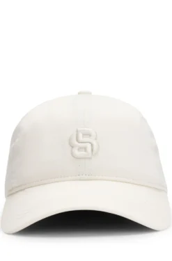 Cap aus Baumwolle mit aufgesticktem Double-B-Monogramm