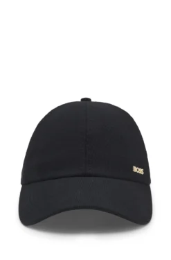 Cap aus Baumwoll-Mix mit Cordstruktur und Metall-Logo