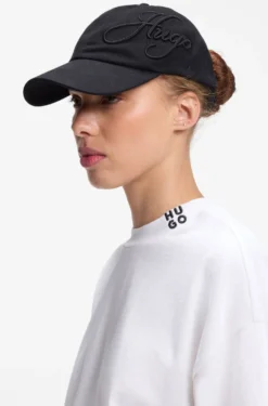 Cap aus Baumwoll-Twill mit Logo-Stickerei