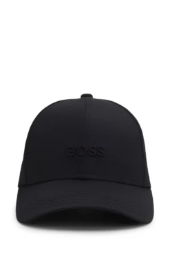 Cap aus Baumwoll-Twill mit tonaler Logo-Stickerei