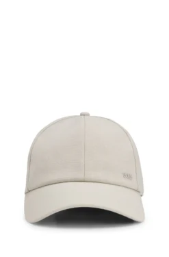 Cap aus Schurwolle mit Logo-Besatz