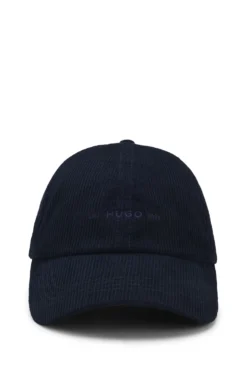 Cap aus softem Baumwoll-Cord mit Logo-Stickerei