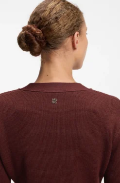Cardigan aus Woll-Mix mit Logo-Niete