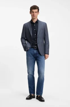 Casual-Fit Hemd im Heritage-Stil aus Baumwoll-Popeline