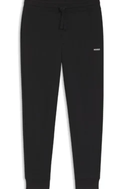 Casual-Hose aus Baumwolle mit elastischen Bündchen