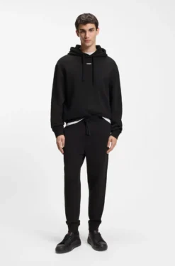 Casual-Hose aus Baumwolle mit elastischen Bündchen