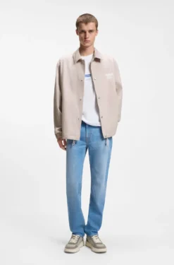 Coach-Jacke aus Baumwoll-Twill