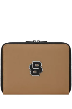 Collegiate-style folder with contrast logo detail