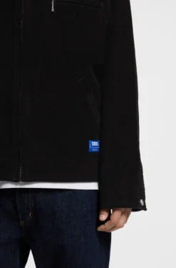 Cordjacke mit Reißverschluss und Brusttasche