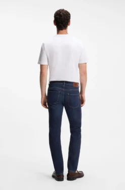 Delaware Slim-Fit Jeans aus bequemem blauem Stretch-Denim