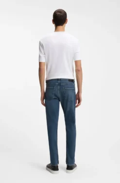 Delaware Slim-Fit Jeans aus bequemem blauem Stretch-Denim