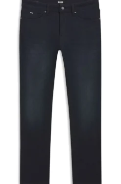 Delaware Slim-Fit Jeans aus blauem Knit Denim